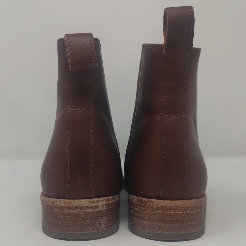 NISOLO Eva Everyday Chelsea Boot leather brown minimalist work Water-resistant